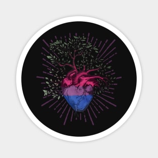 Bisexual Heart Tree of Life Magnet